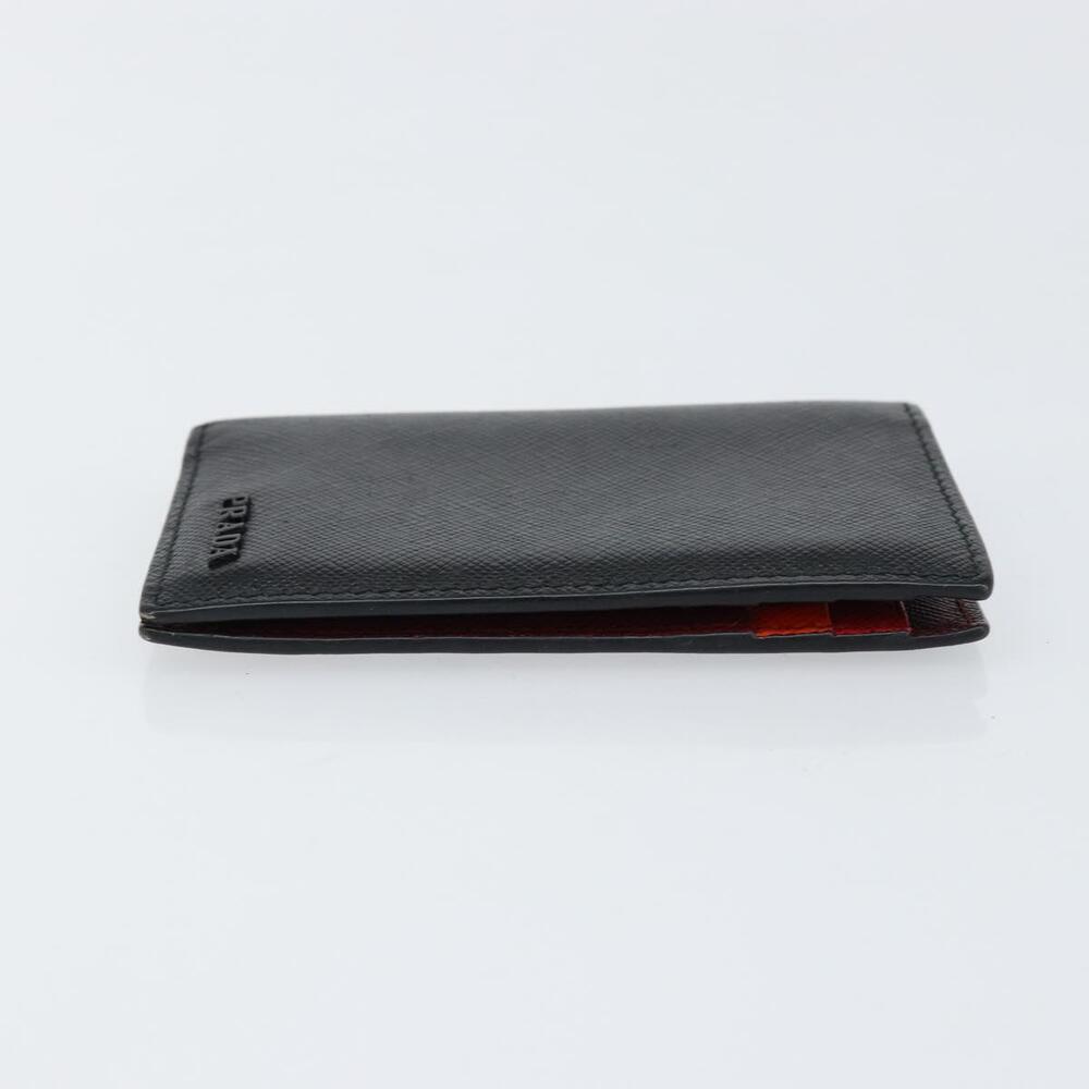 PRADA Card Case Safiano leather Black Auth bs30916 - Picture 3 of 16